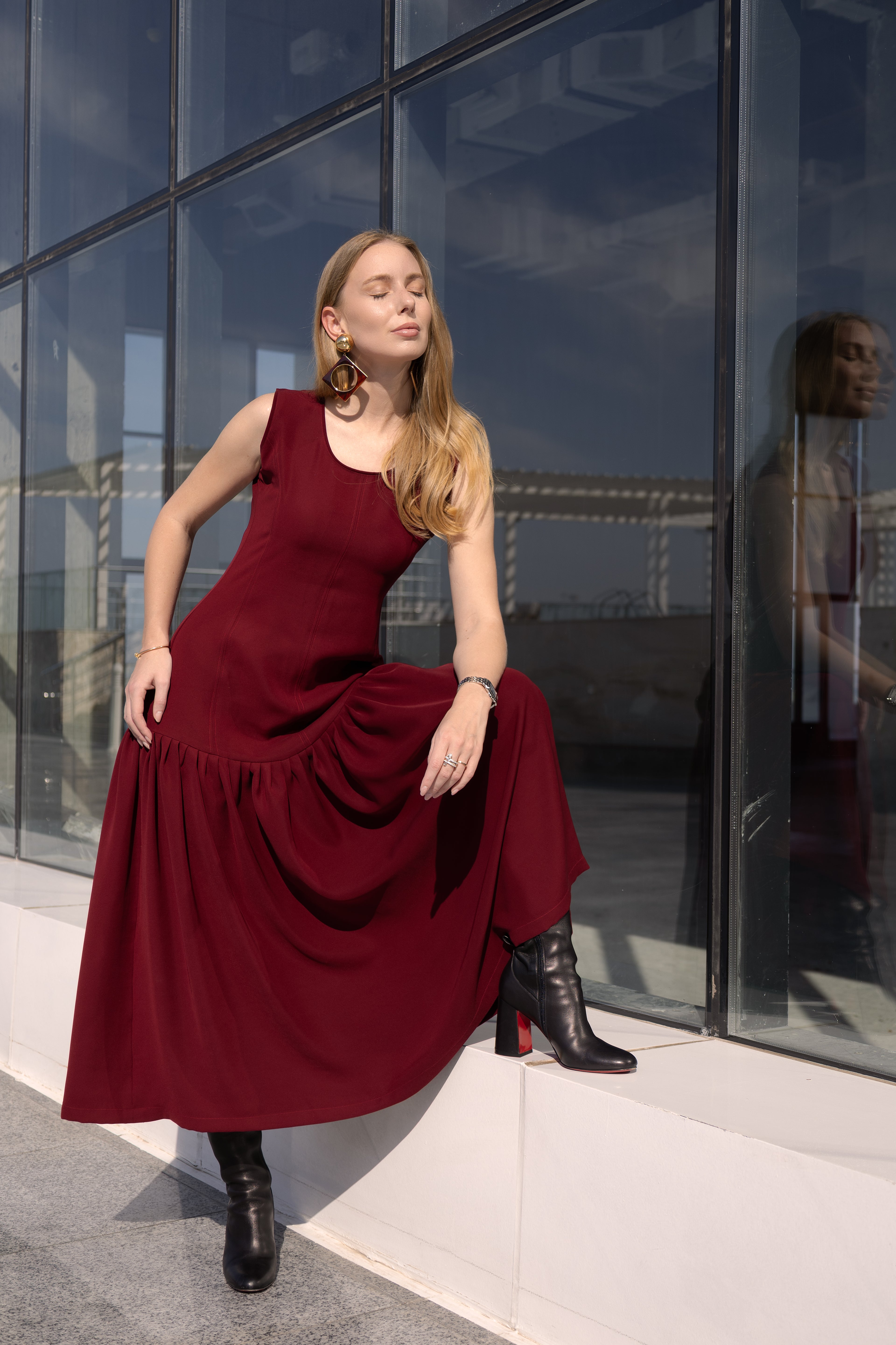 Alya in Burgundy