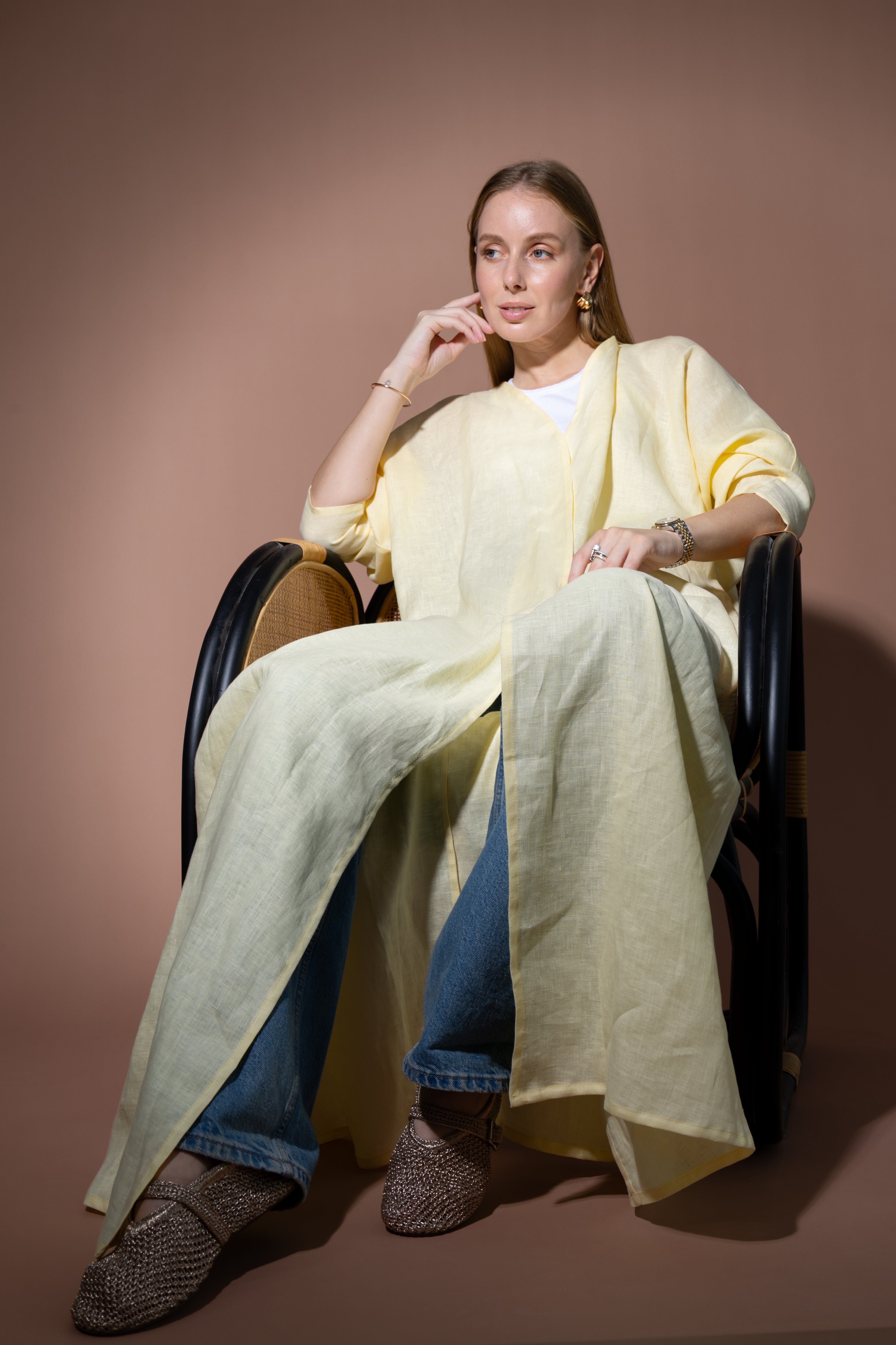 Every day Linen in butter Yellow