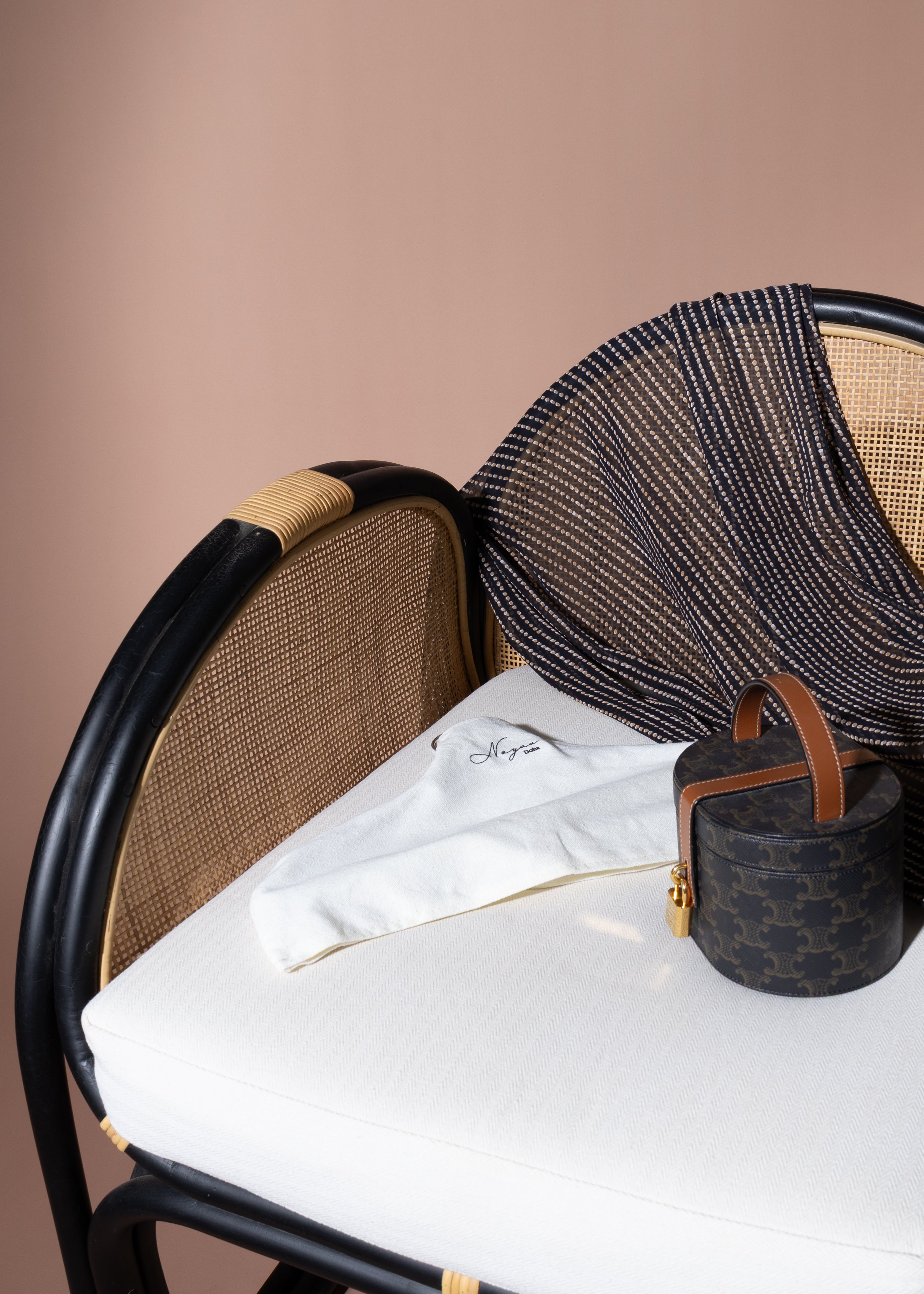 The Polka Dot Abaya in Espresso