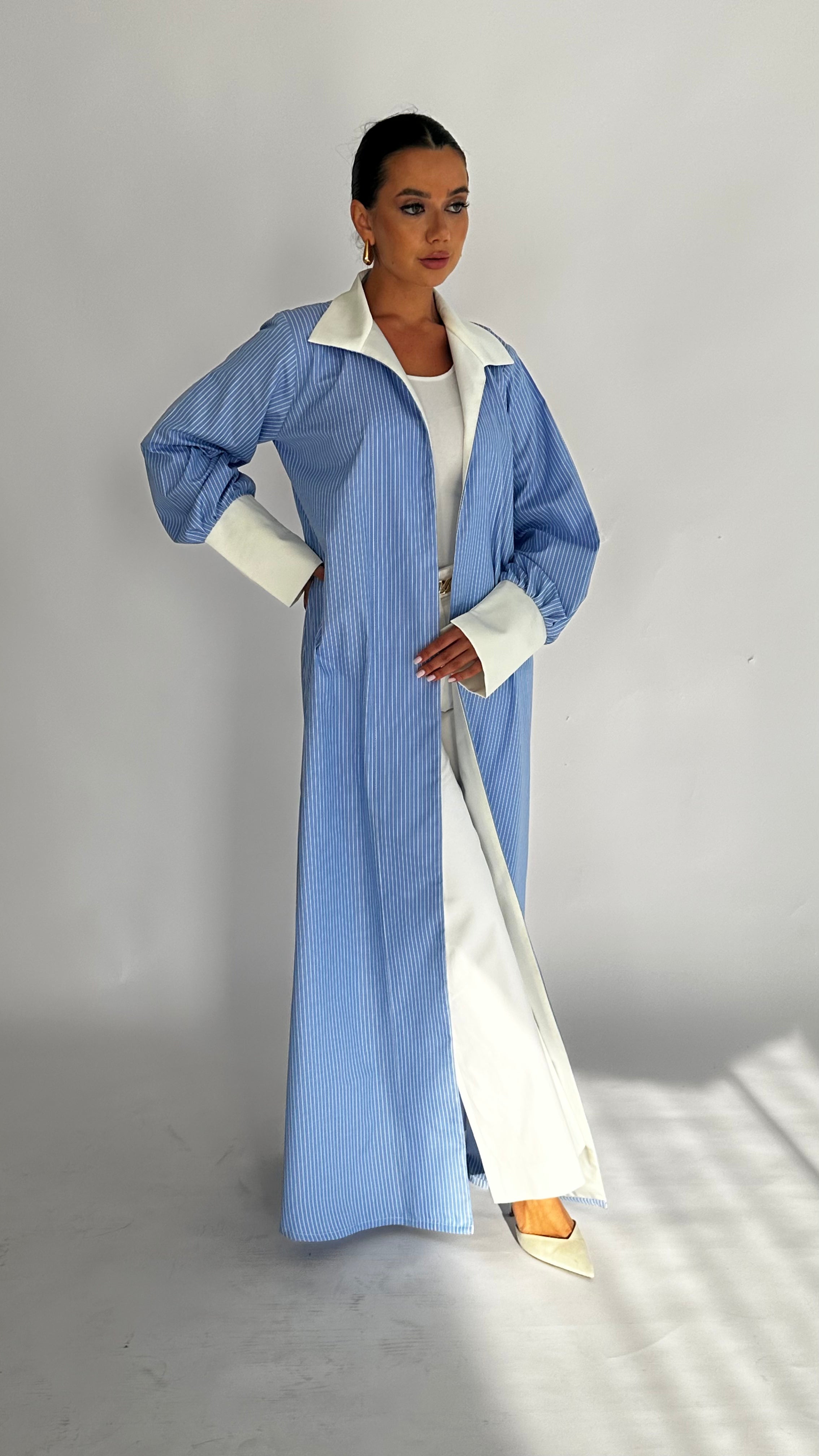 The Power Pinstripe in Blue