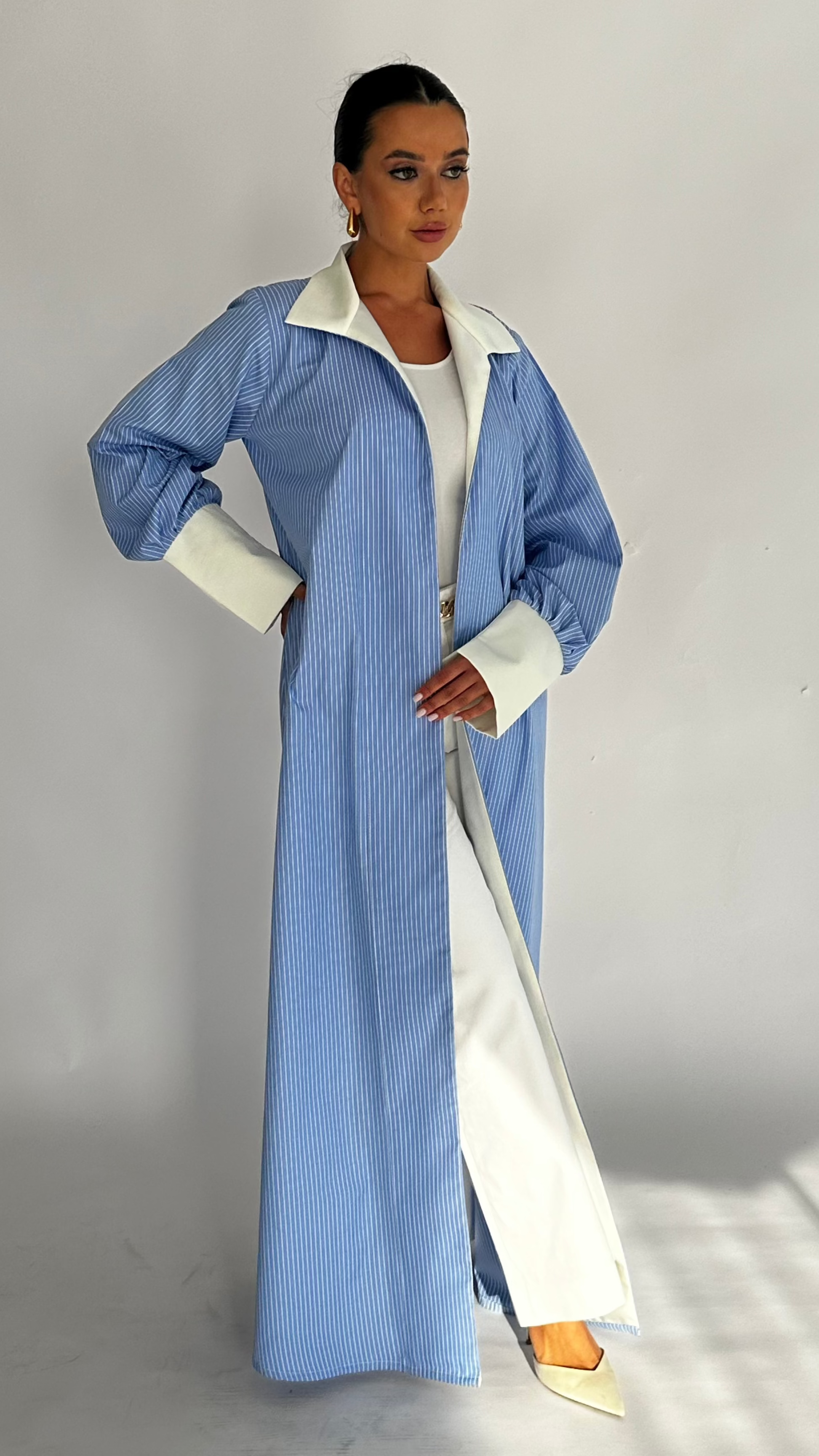 The Power Pinstripe in Blue