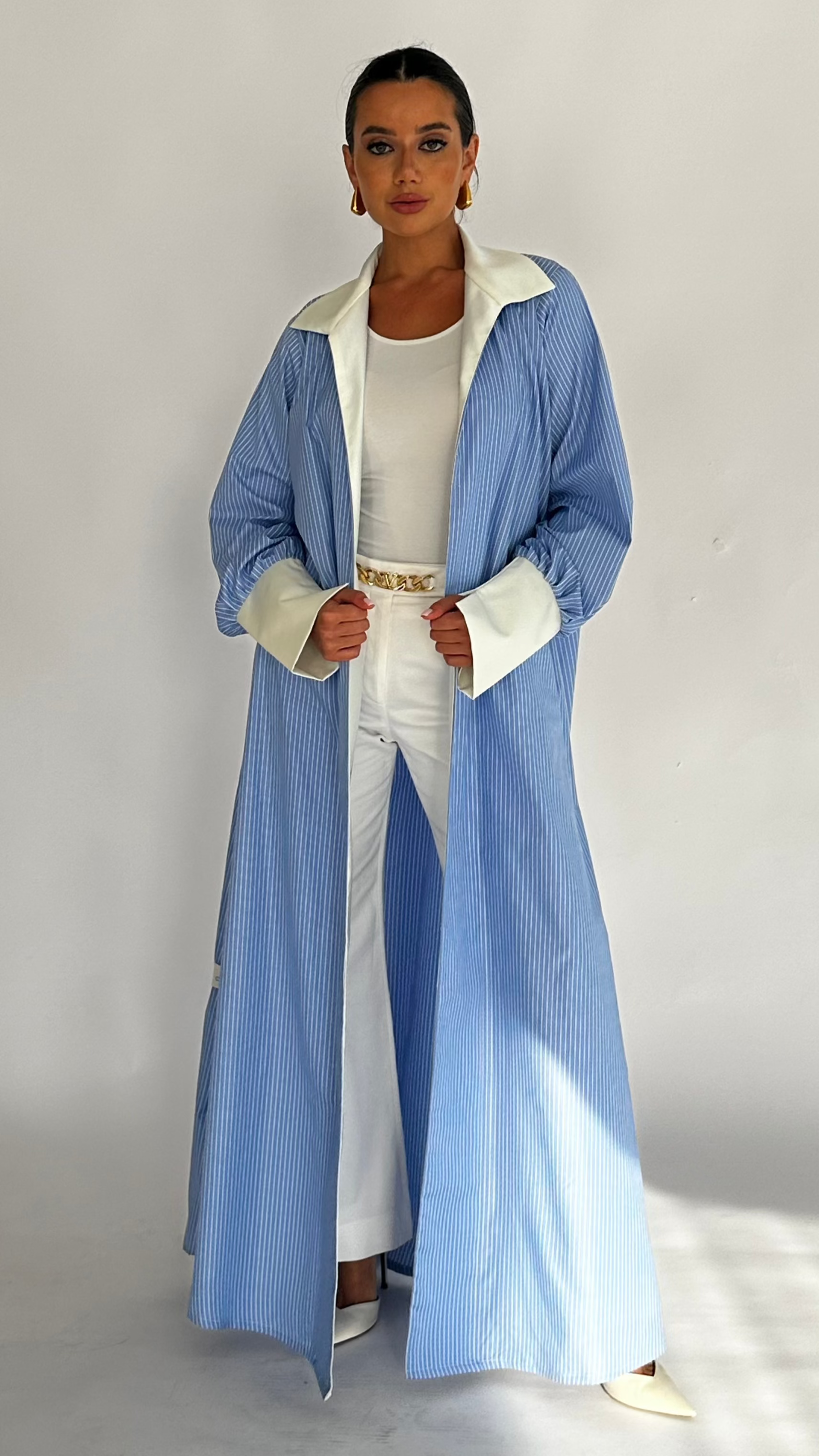 The Power Pinstripe in Blue