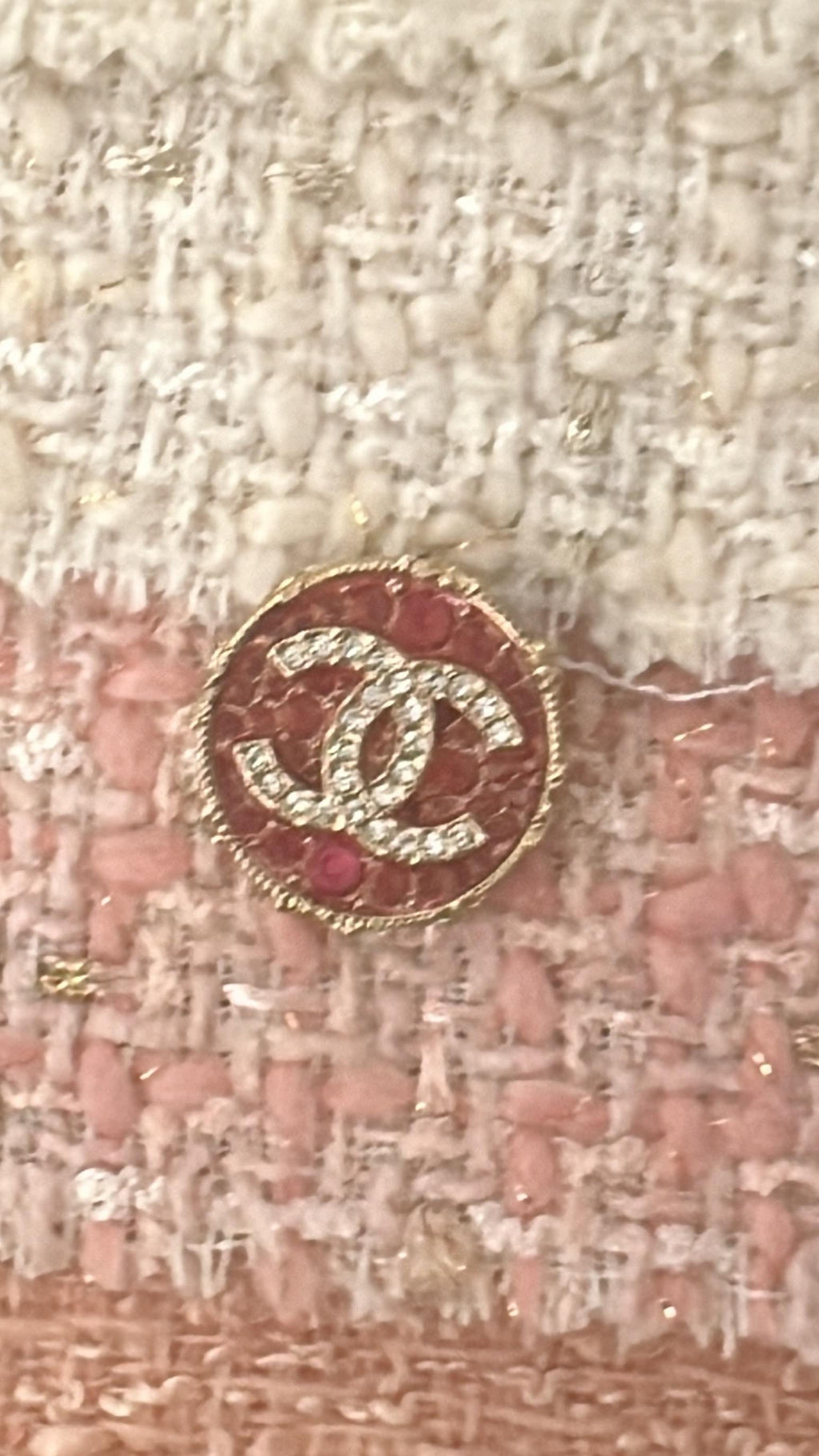 Pink Rhinestone Vintage Chanel Button - Shop the Vault!