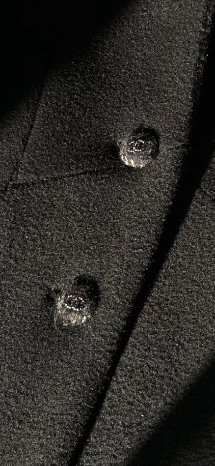 Black Wool CC Vintage Chanel Button - Shop the Vault!