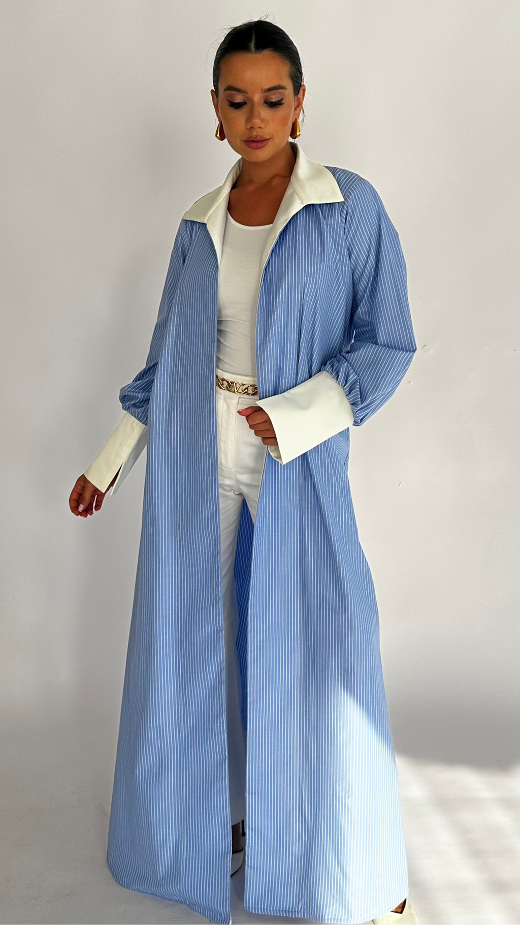 The Power Pinstripe in Blue