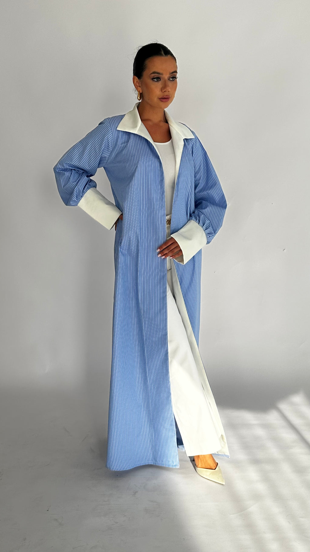 The Power Pinstripe in Blue